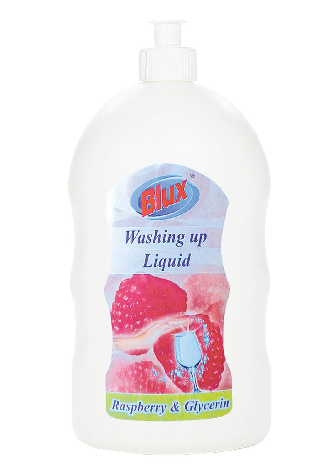 Dishwashing liquid raspberry with glycerin 1L, Cleaning products Blux \  For dishes \ Dishwashing liquids